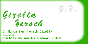 gizella hersch business card